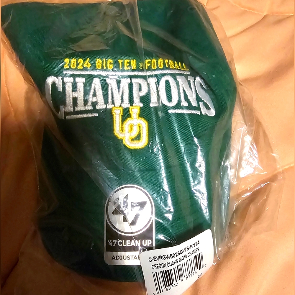'47 Oregon Duck 2024 big ten champion hat